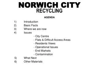 NORWICH CITY RECYCLING