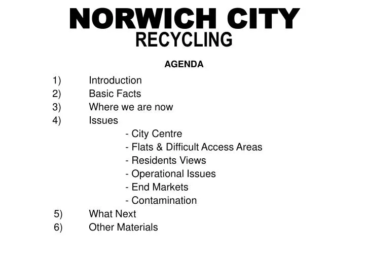 norwich city recycling