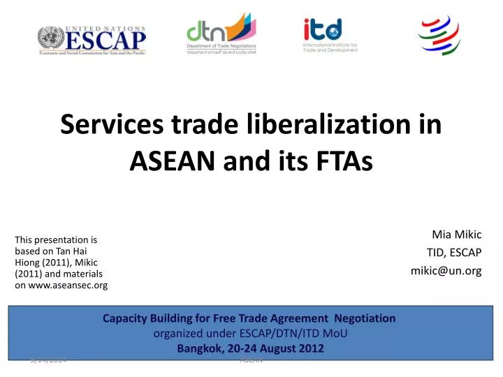 services trade liberalization in asean and its ftas
