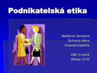 podnikatelsk etika