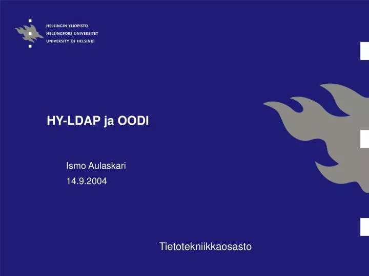 hy ldap ja oodi