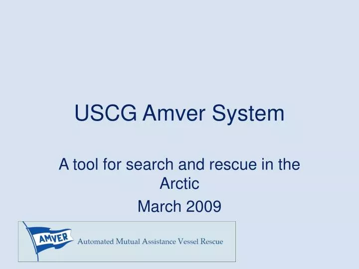 uscg amver system