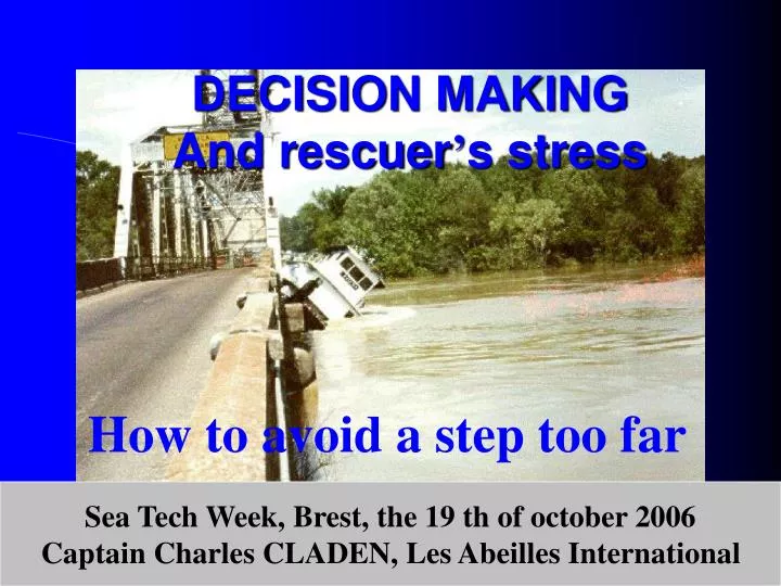 decision making and rescuer s stress