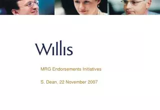 MRG Endorsements Initiatives S. Dean, 22 November 2007