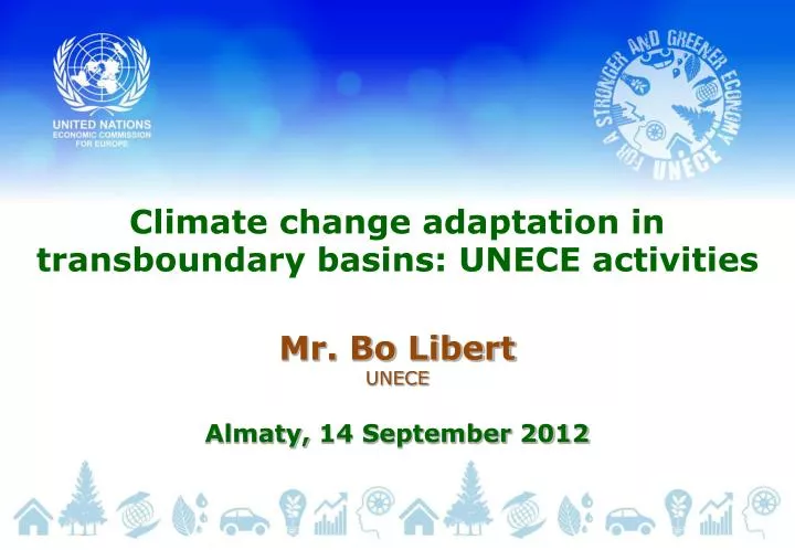 climate change adaptation in transboundary basins unece activities