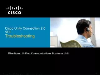 Cisco Unity Connection 2.0 VUI Troubleshooting