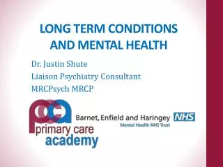 long term conditions and mental health