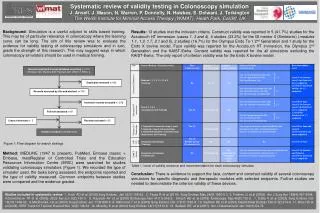 Systematic review of validity testing in Colonoscopy simulation