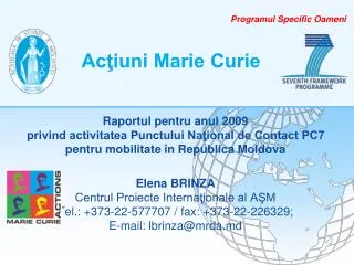 ac iuni marie curie