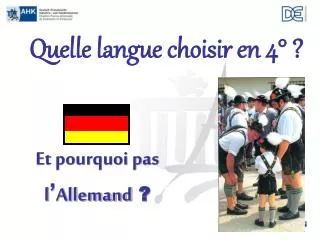 quelle langue choisir en 4