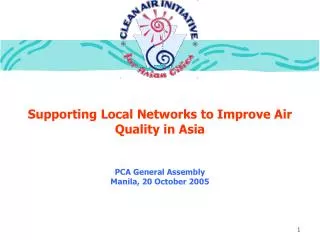 Supporting Local Networks to Improve Air Quality in Asia
