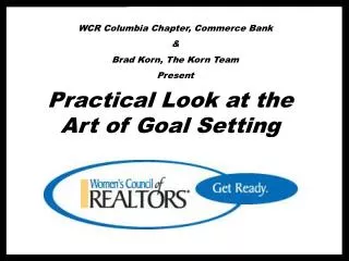 WCR Columbia Chapter, Commerce Bank &amp; Brad Korn, The Korn Team Present