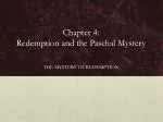 Chapter 4: Redemption and the Paschal Mystery - slide 1