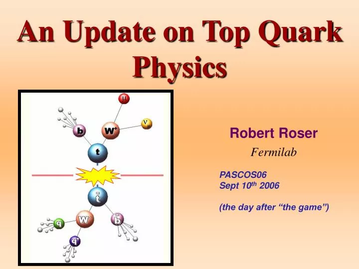 an update on top quark physics