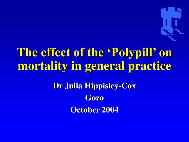 the effect of the polypill on mortality in general practice
