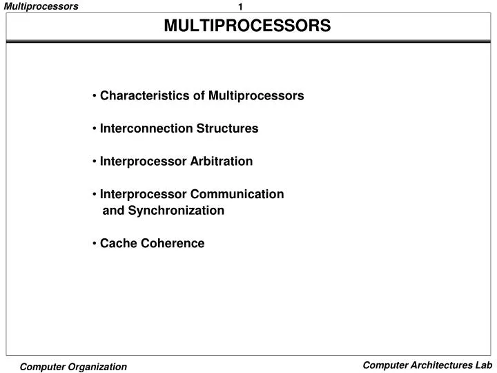 multiprocessors