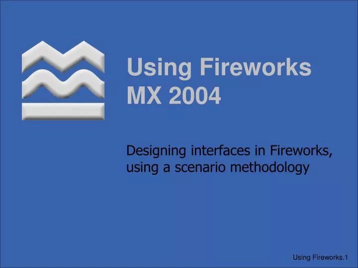 using fireworks mx 2004