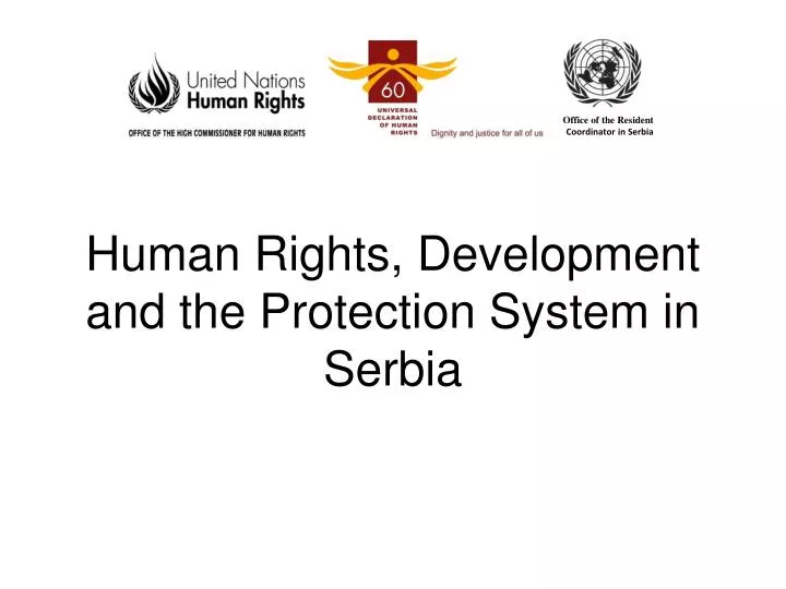 human rights development and the protection system in serbia