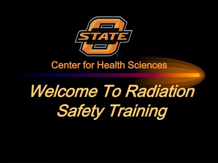 welcome to radiation safety training