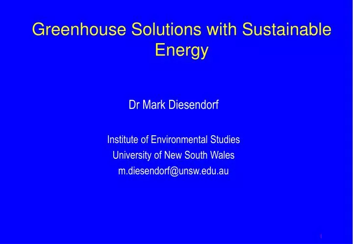 greenhouse solutions with sustainable energy