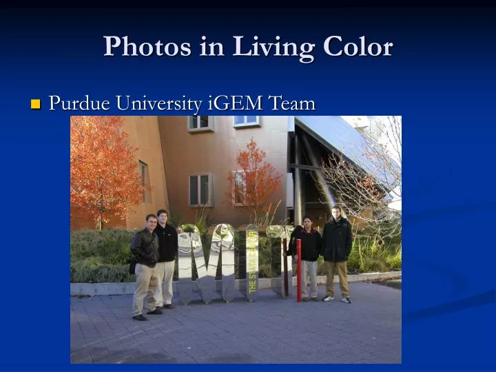 photos in living color