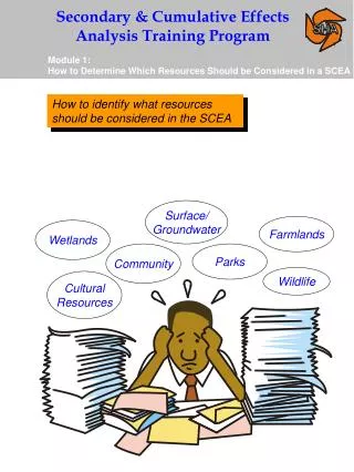How to identify what resources should be considered in the SCEA