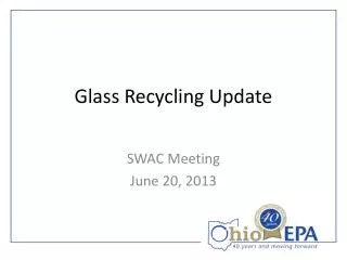 Glass Recycling Update