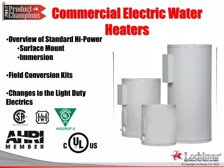 Light Duty Commercial Electric Water Heater