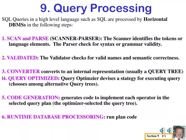 9 query processing