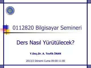 0112820 bilgisayar semineri