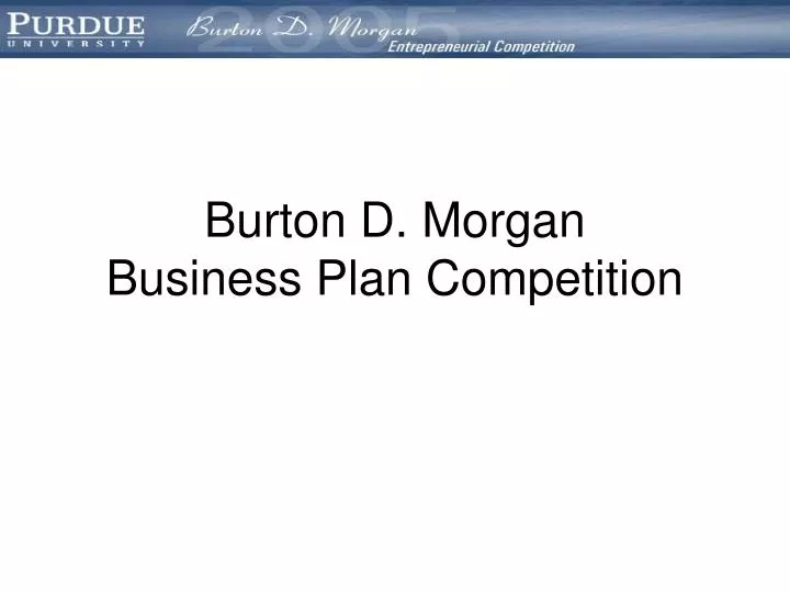 burton d morgan business plan competition