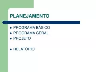 planejamento