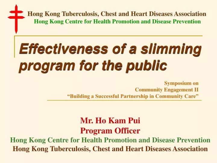 effectiveness of a slimming program for the public