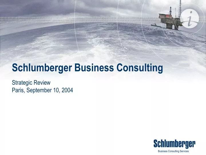 schlumberger business consulting