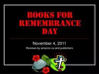 Books for Remembrance Day
