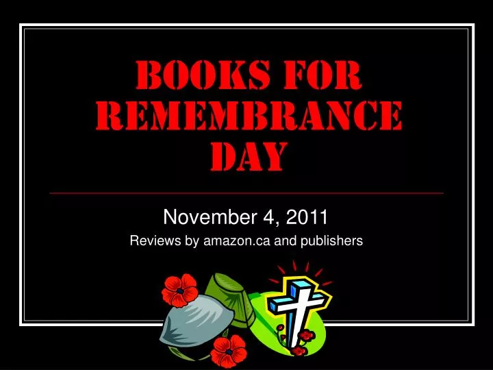 books for remembrance day