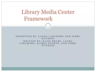 Library Media Center Framework