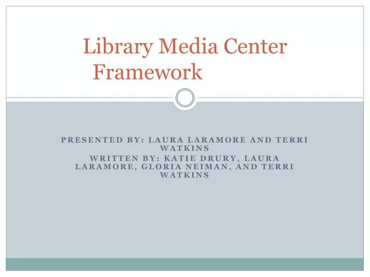 library media center framework
