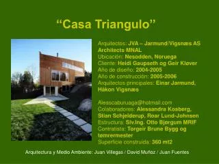 casa triangulo