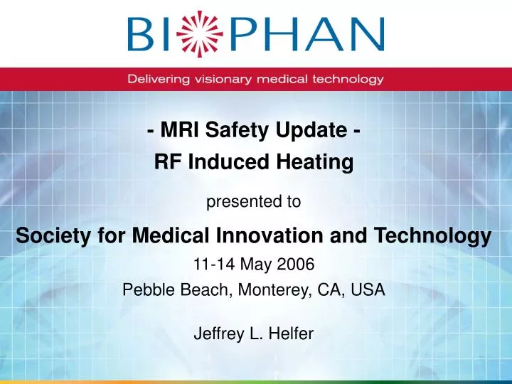 mri safety update rf induced heating