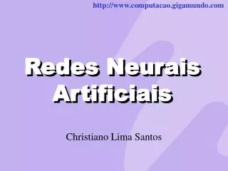 redes neurais artificiais