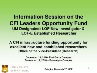CFI Fund Design