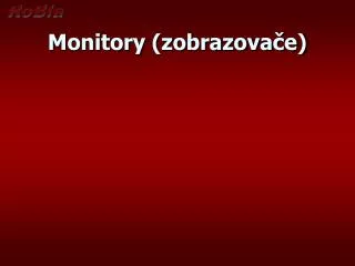 monitory zobrazova e