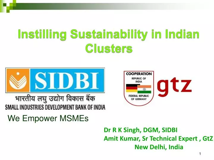 instilling sustainability in indian clusters