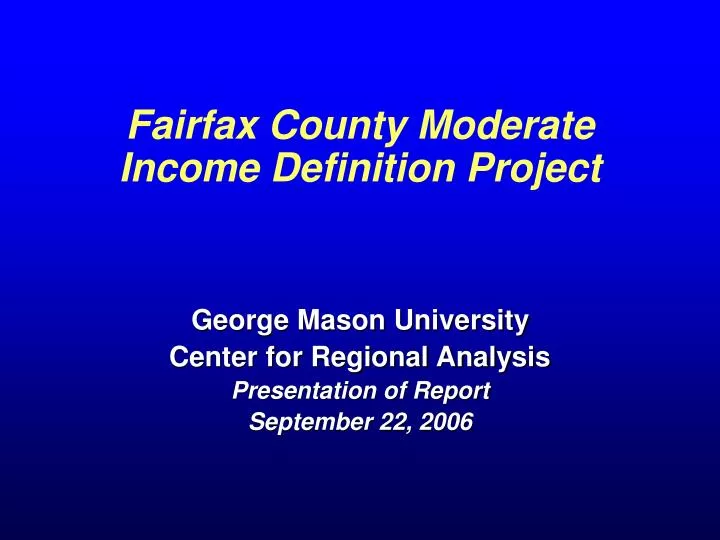 fairfax county moderate income definition project