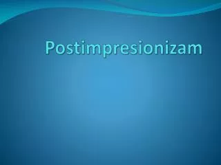 postimpresionizam