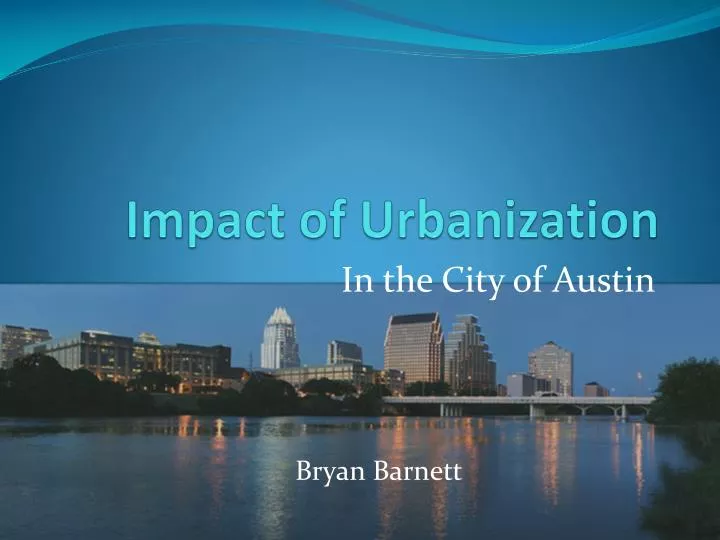 impact of urbanization