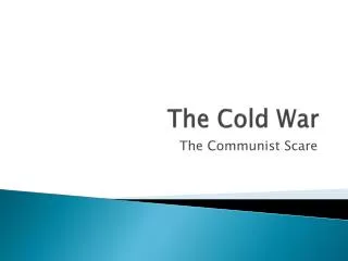 The Cold War