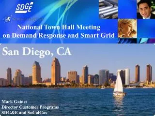National Town Hall Meeting on Demand Response and Smart Grid