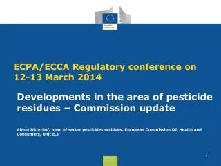 ECPA/ECCA Regulatory conference on 12-13 March 2014